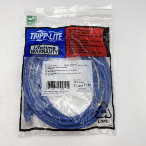 Tripp Lite Cat6 Gigabit Molded (UTP) RJ45 M/M POE 10ft Blue N201-010-BL