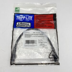 Tripp Lite Cat6 Gigabit Molded (UTP) RJ45 M/M POE 1ft Black N201-001-BK