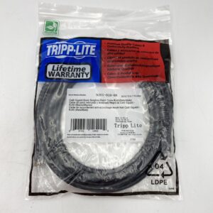 Tripp Lite Cat6 Gigabit Molded (UTP) RJ45 M/M POE 10ft Black N201-010-BK