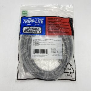 Tripp Lite Cat6 Gigabit Molded (UTP) RJ45 M/M POE 10ft Gray N201-010-GY