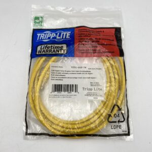 Tripp Lite Cat6 Gigabit Molded(UTP) RJ45 M/M POE 10ft Yellow