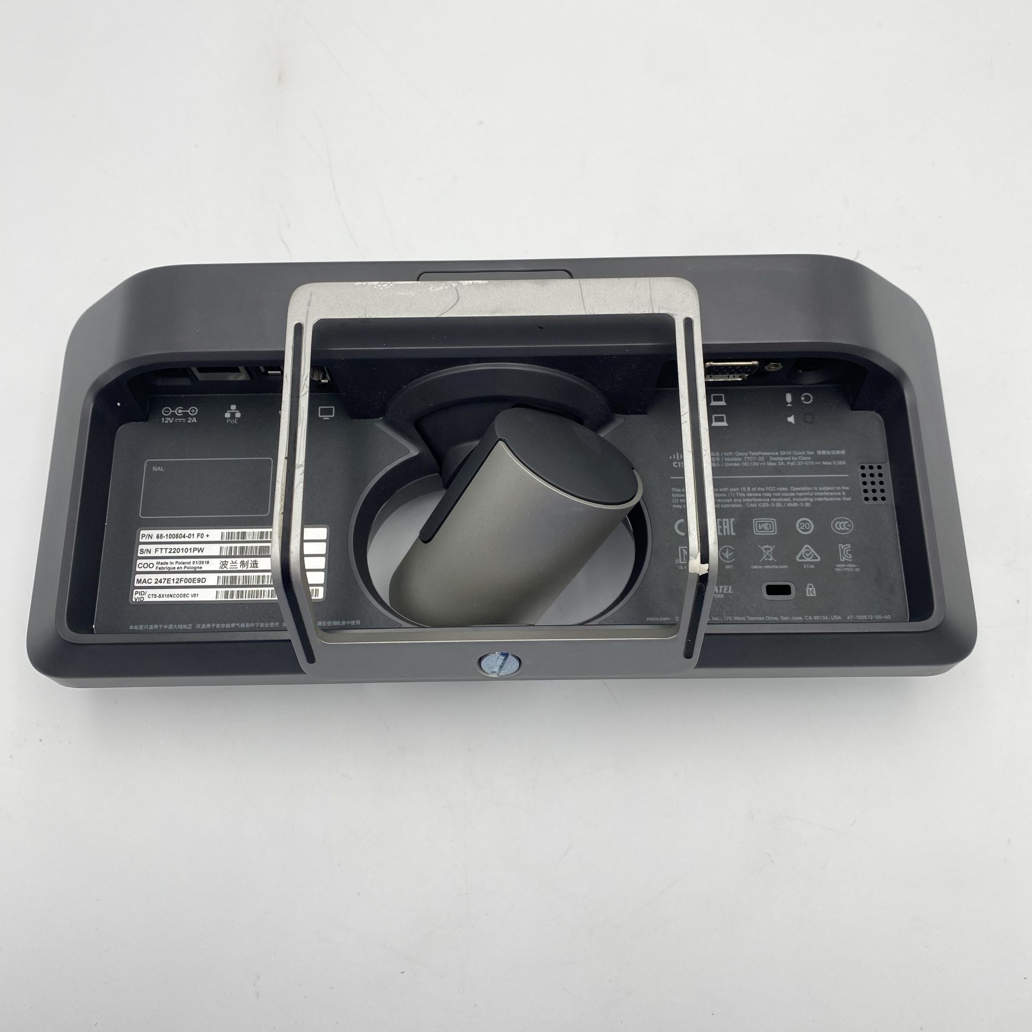 Cisco TelePresence SX10 video conference camera CTS-SX10NCODEC No PS No Remote - Image 3