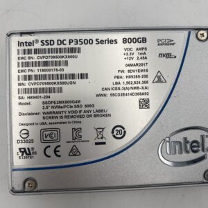 INTEL EMC NVME U.2 800GB 118000178-03 DC-P350 SSDPE2MX800G4M