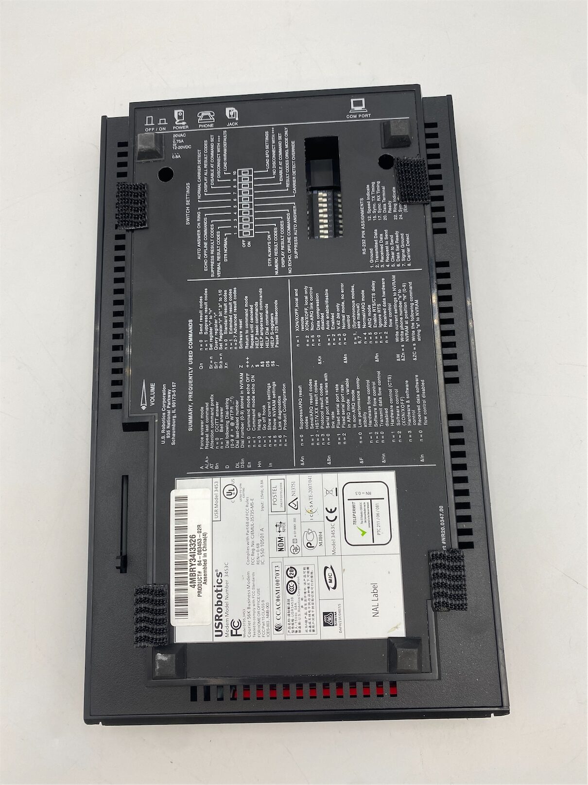 US Robotics 3453C Courier 56K Business Modem with V.92 64-003453-02R - Image 3